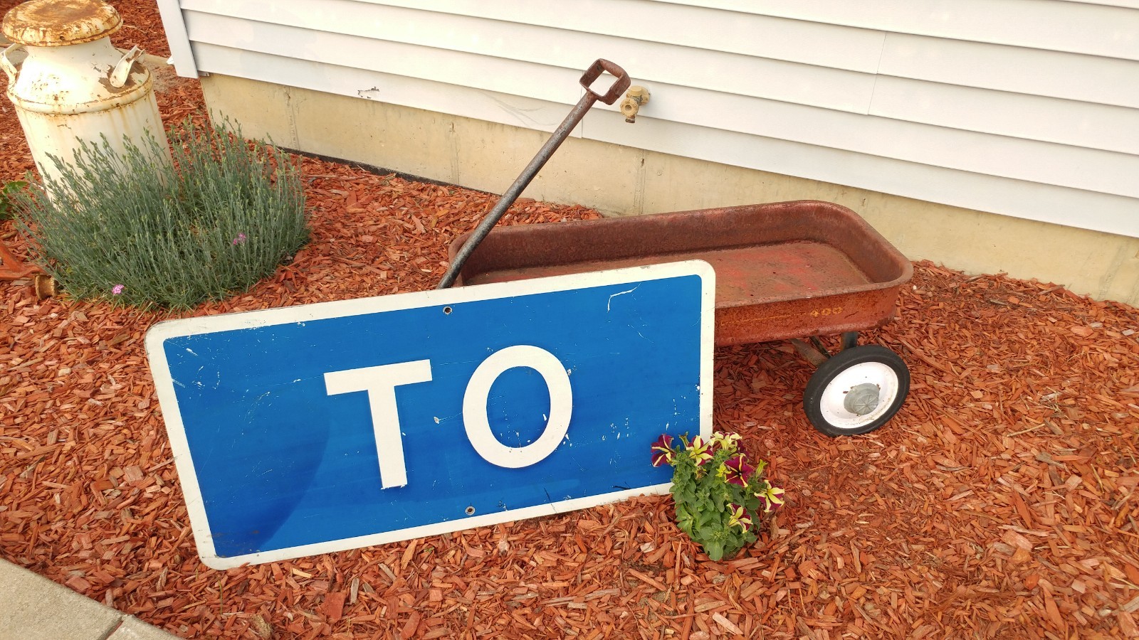 Vintage Highway Road Direction TO Sign - Large 36 x 18 - Cool