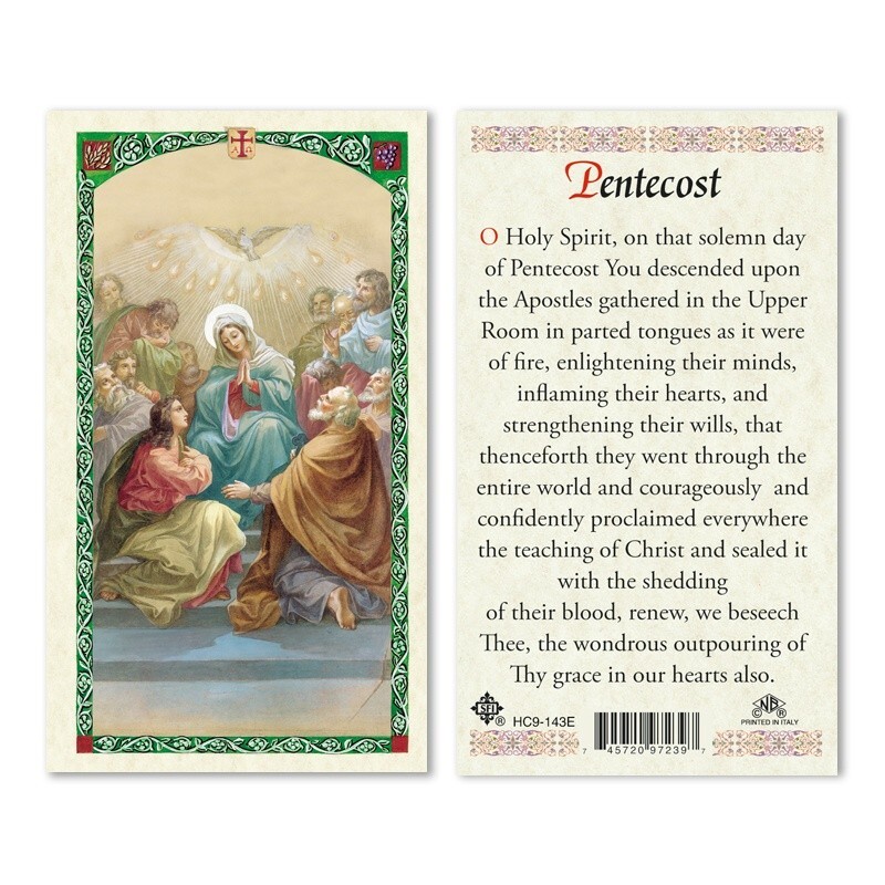Pentecost (Holy Spirit Prayer) - Paperstock Holy Card HC9-143ENL