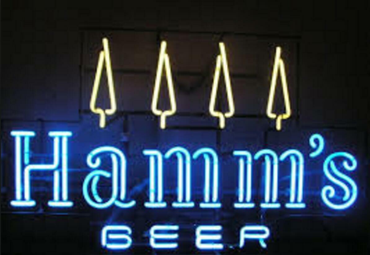 New Hamm's Beer Neon Light Sign Lamp Real Glass Handmade Bar Artwork 24