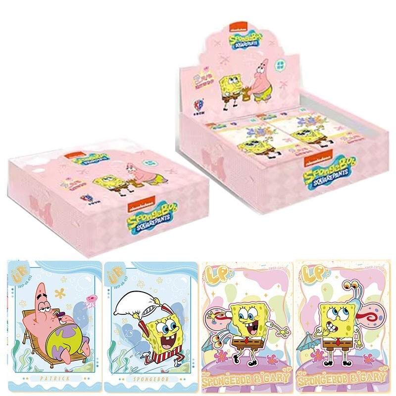 KB SpongeBob SquarePants Anime Collection Trading Cards Original Box gift KB SpongeBob SquarePants Anime Collection Trading Cards Original Box gift