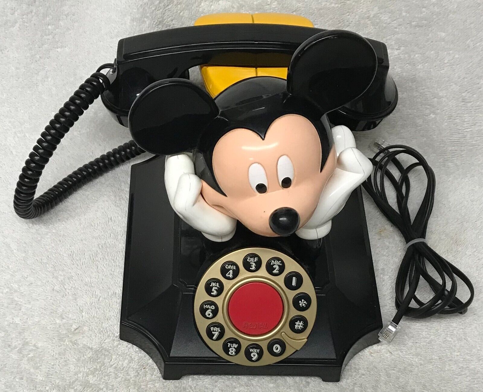 Vintage Classic MICKEY MOUSE Push Button Touch Tone Desk Table Top Telephone