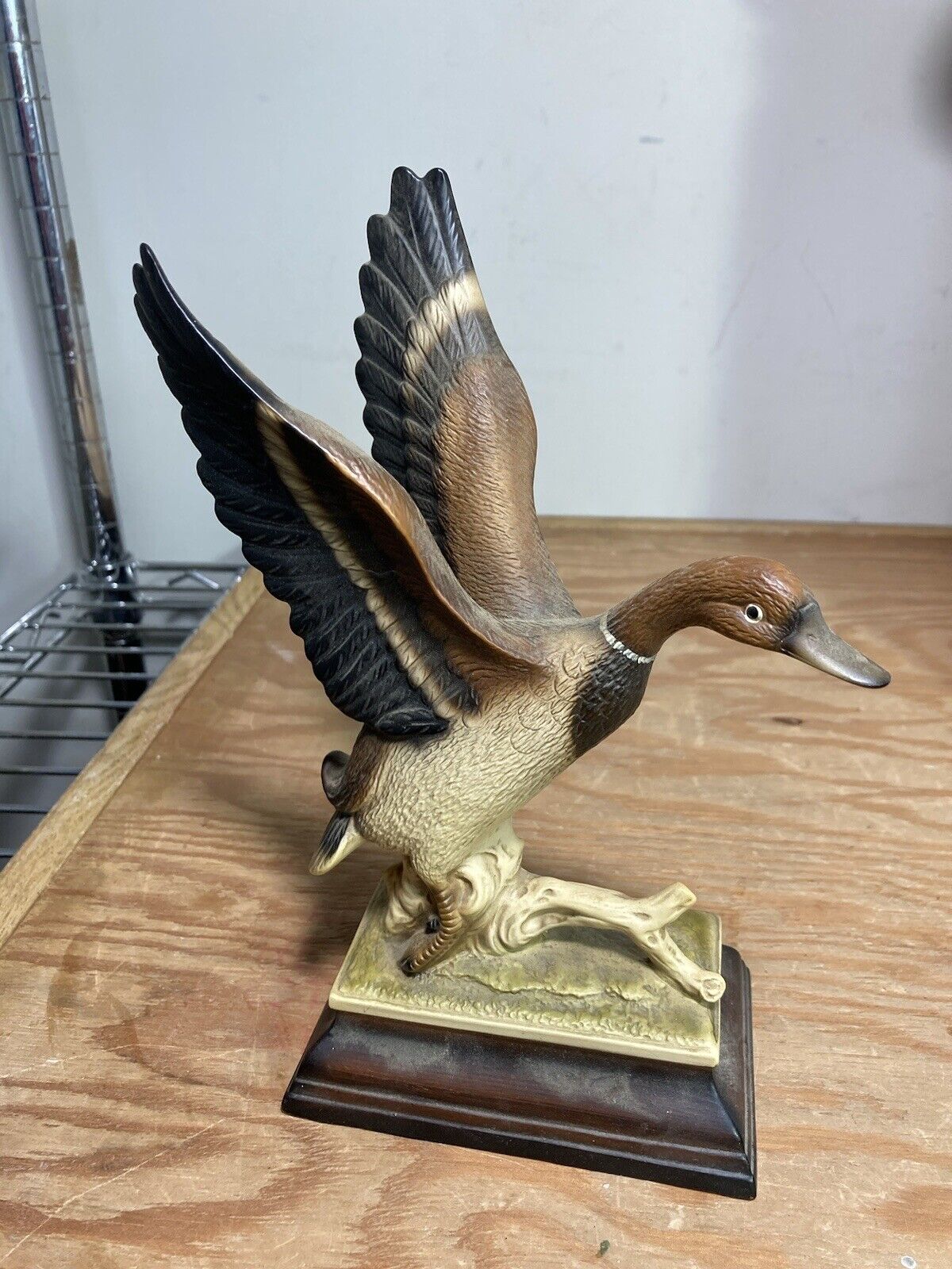 M Takai Goose Water Fowl Ceramic Figurine H280A79