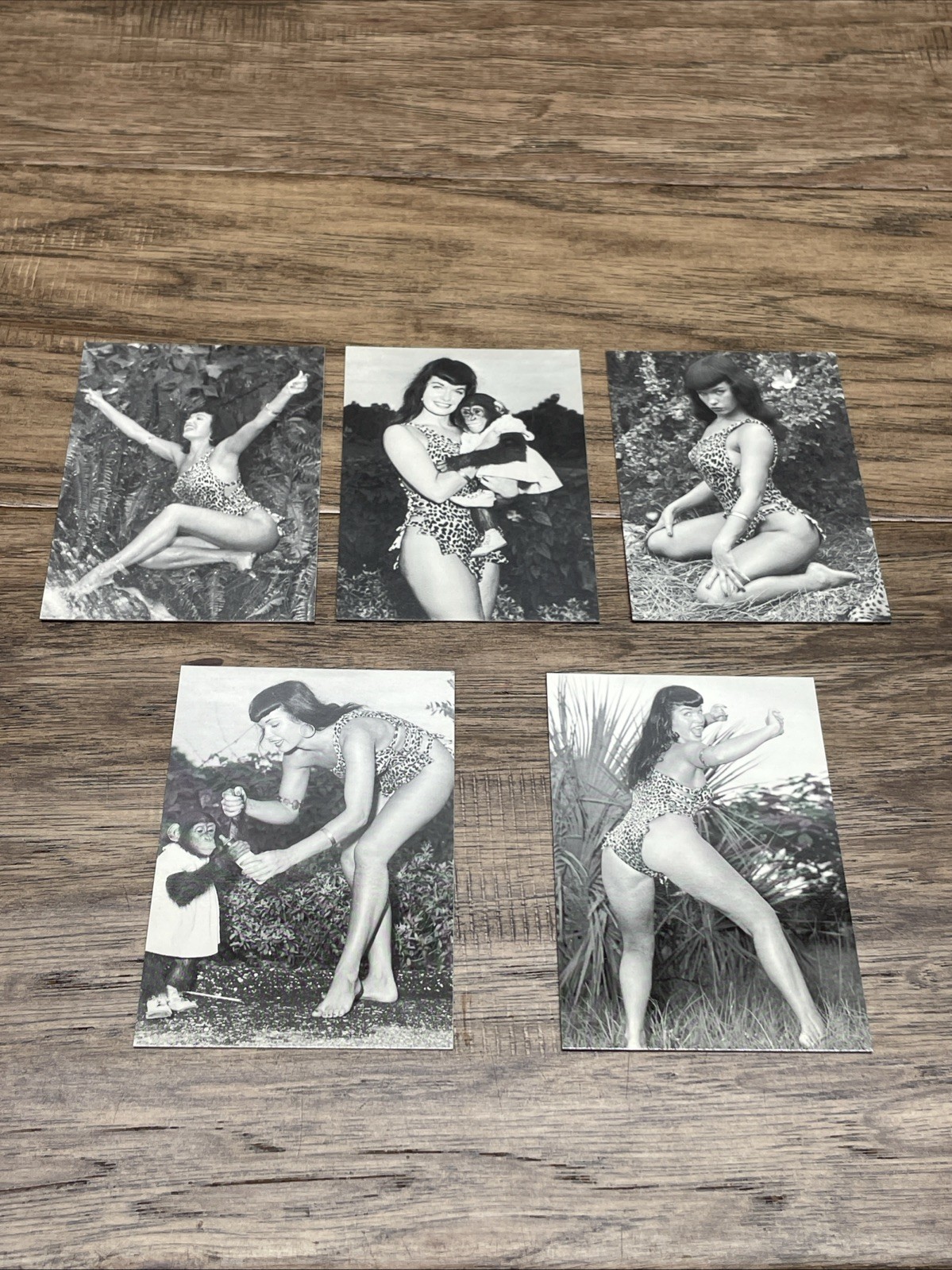 1996 Bettie in Jungle Land Betty Yeager PIN-UP SET 1-5 KG