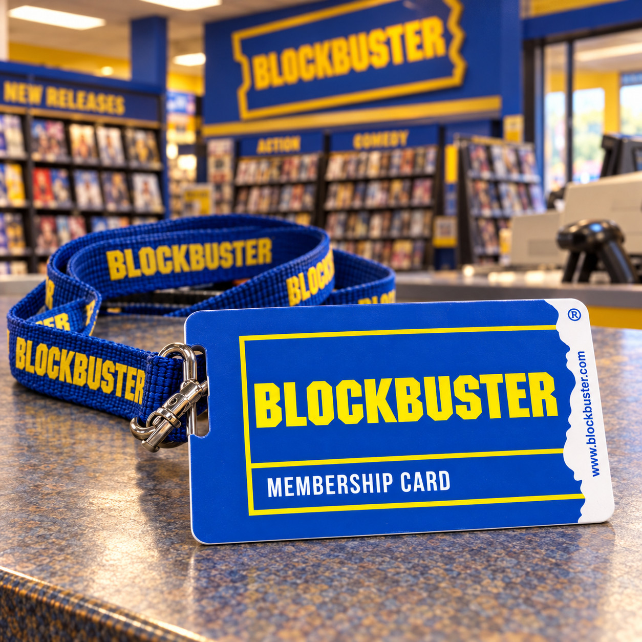 Custom Blockbuster Video Membership ID Card Personalized Retro PVC Photo Novelty
