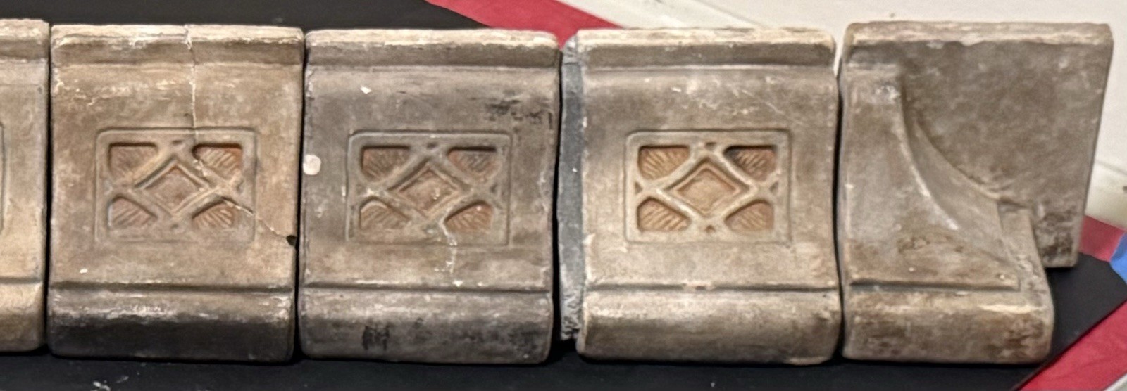 Claycraft Potteries - California Tile - Salvaged No. 1510 Fireplace Mantle Hood