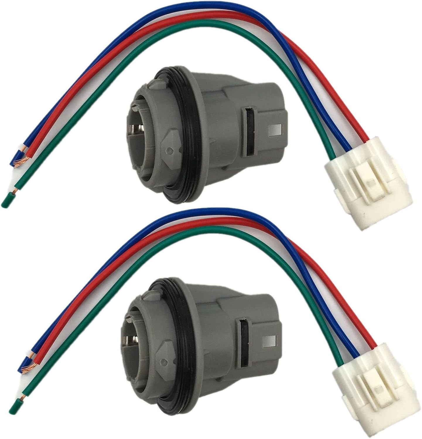 2Pcs Front Turn Signal Light Socket Connector Harness 3 Wire Honda Acura