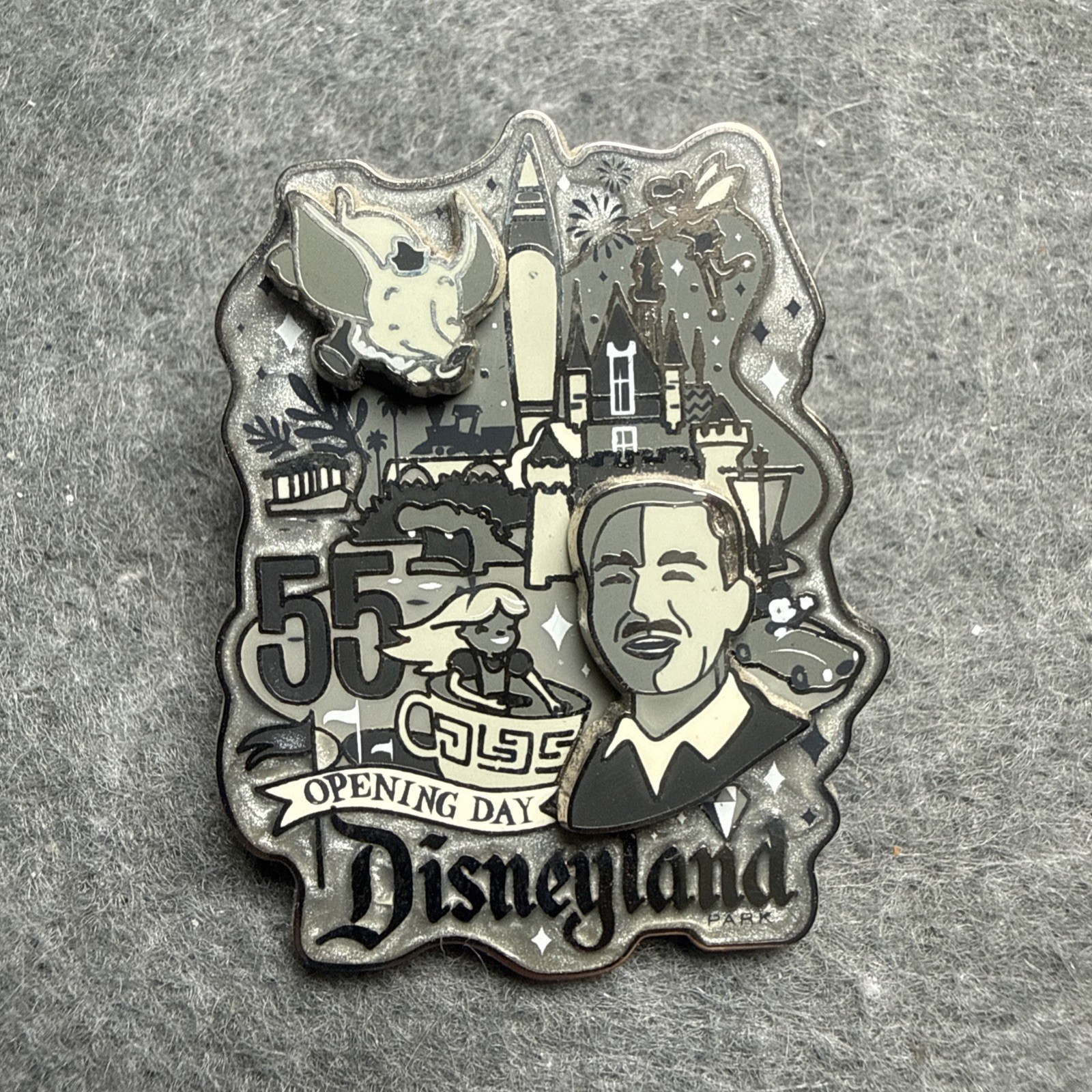 DISNEYLAND Diamond 60 Decades Collection Opening Day 55 Pin LE 3000 Walt Disney