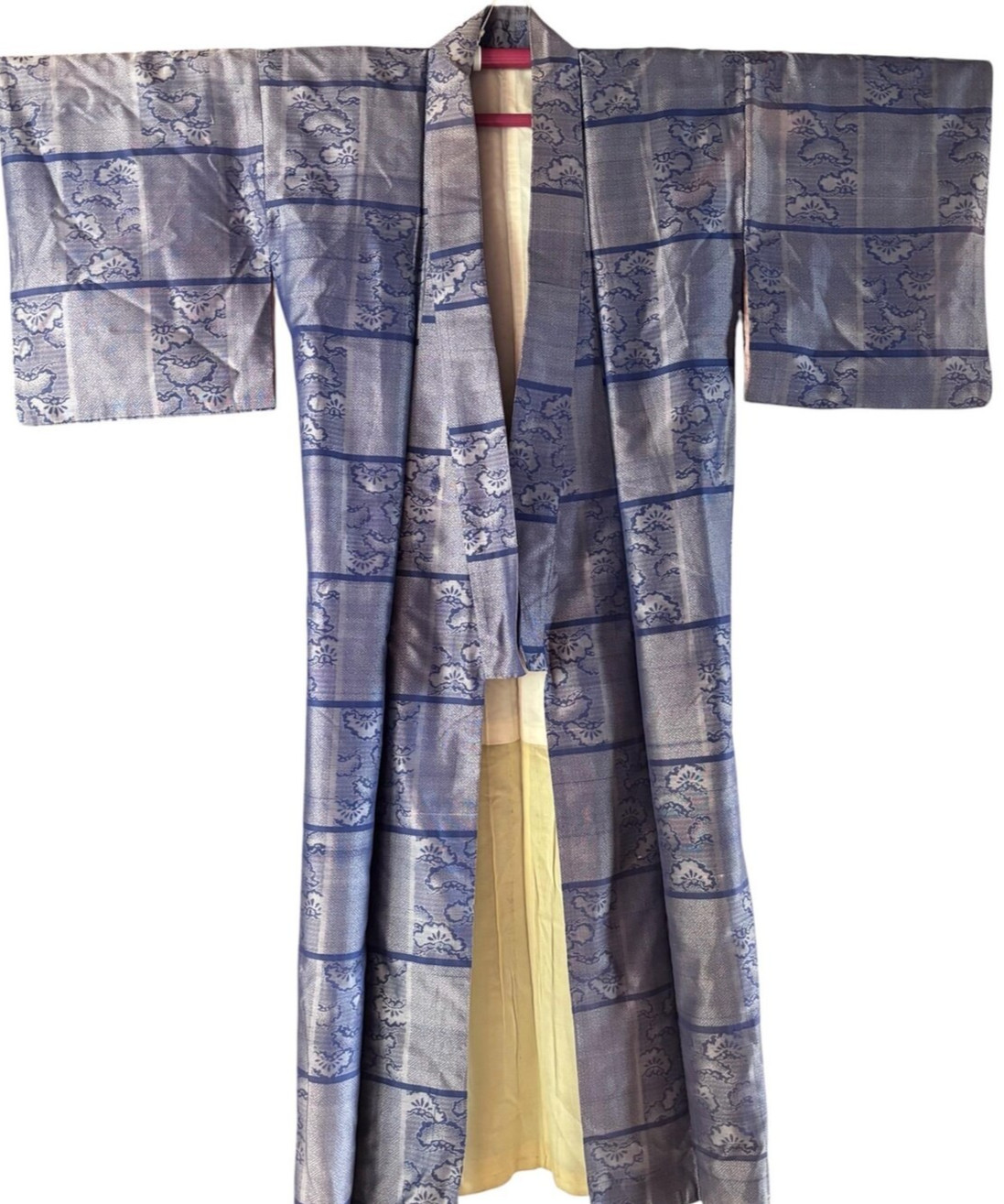 1940's Vintage Japanese Silk KIMONO Kimono Boho Jacket Coat Gown Robe Antique