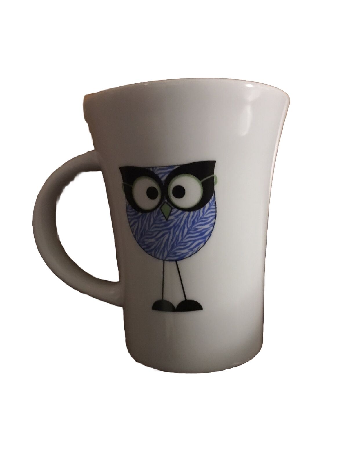 Tara Reed Designs blue wise owl coffee mug Blue Harbor Collection 12 ounces