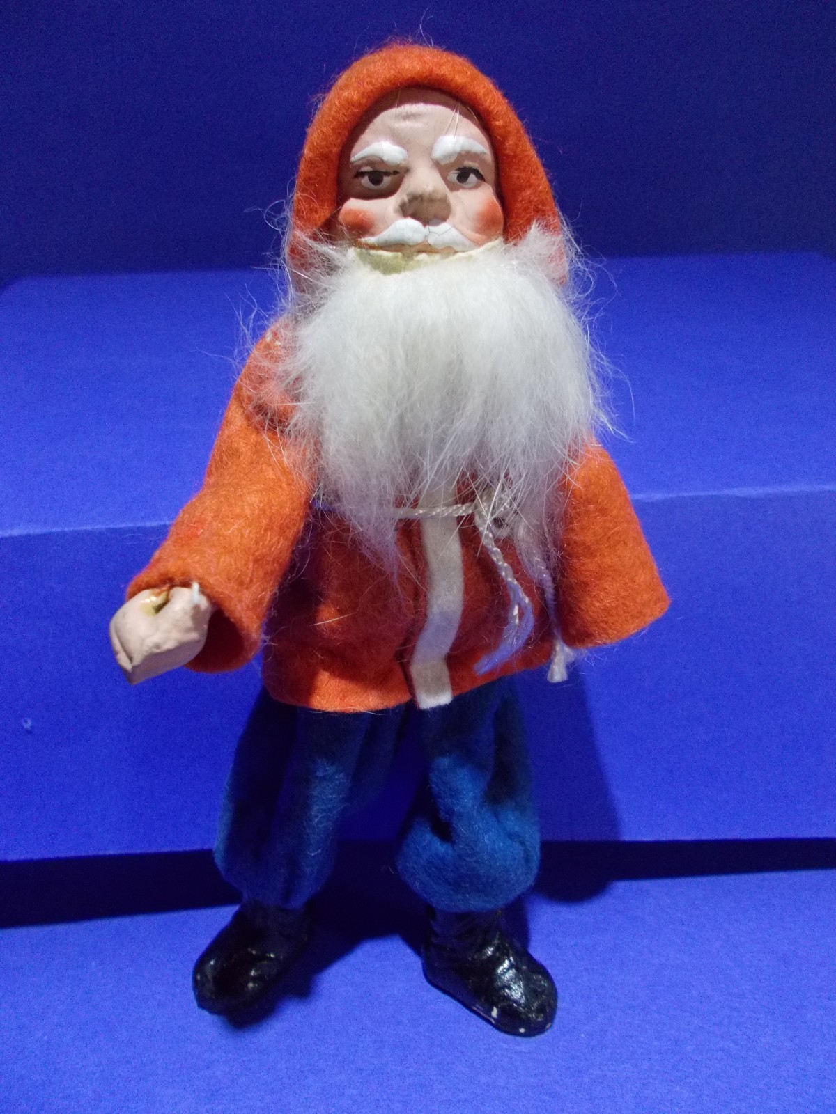 GERMAN 1920\'S POSABLE VINTAGE SANTA / BELSNICKLE / WOODCUTTER / Candy Container