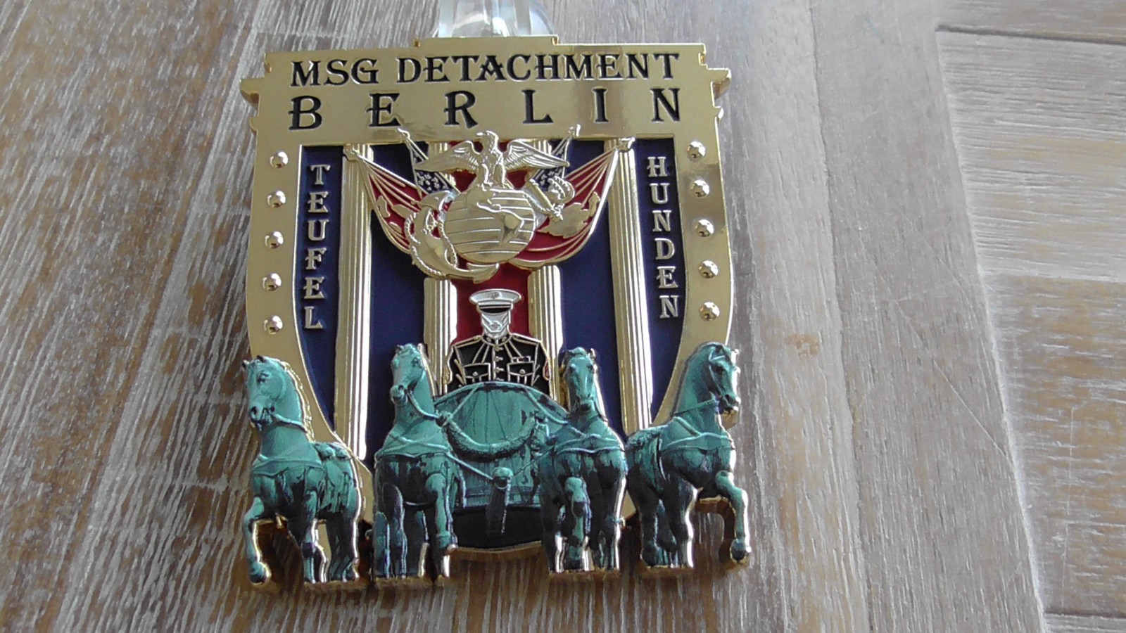 USMC MSG Marine Security Guard US Embassy Berlin Challenge Coin #G17
