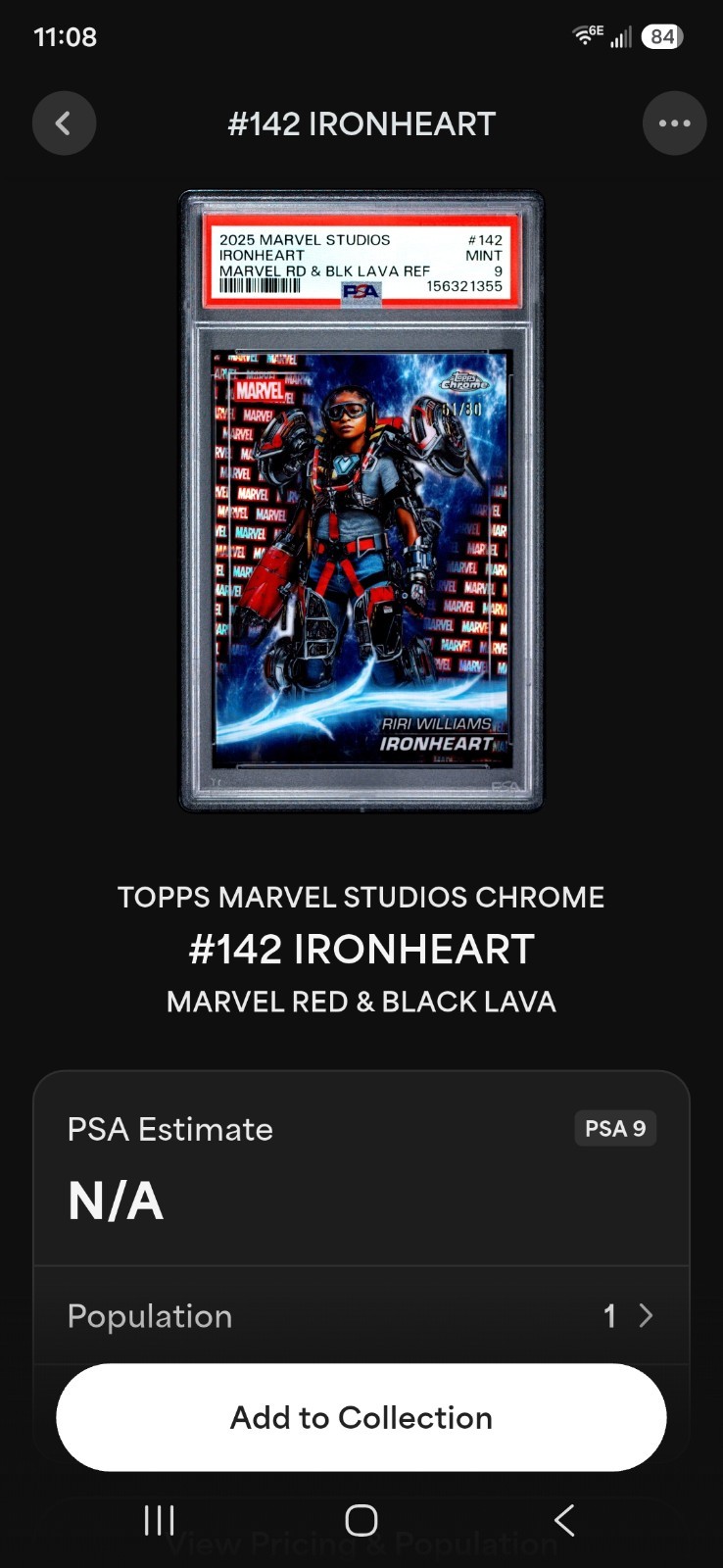 Ironheart Red And Black Lava Psa9 Pop 1