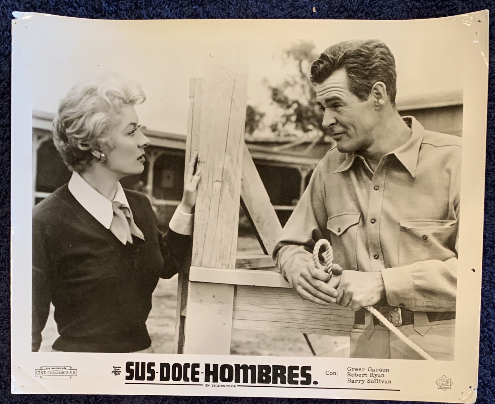 “SUS DOCE HOMBRES” GREER GARSON & ROBERT RYAN Movie B&W Press Photo
