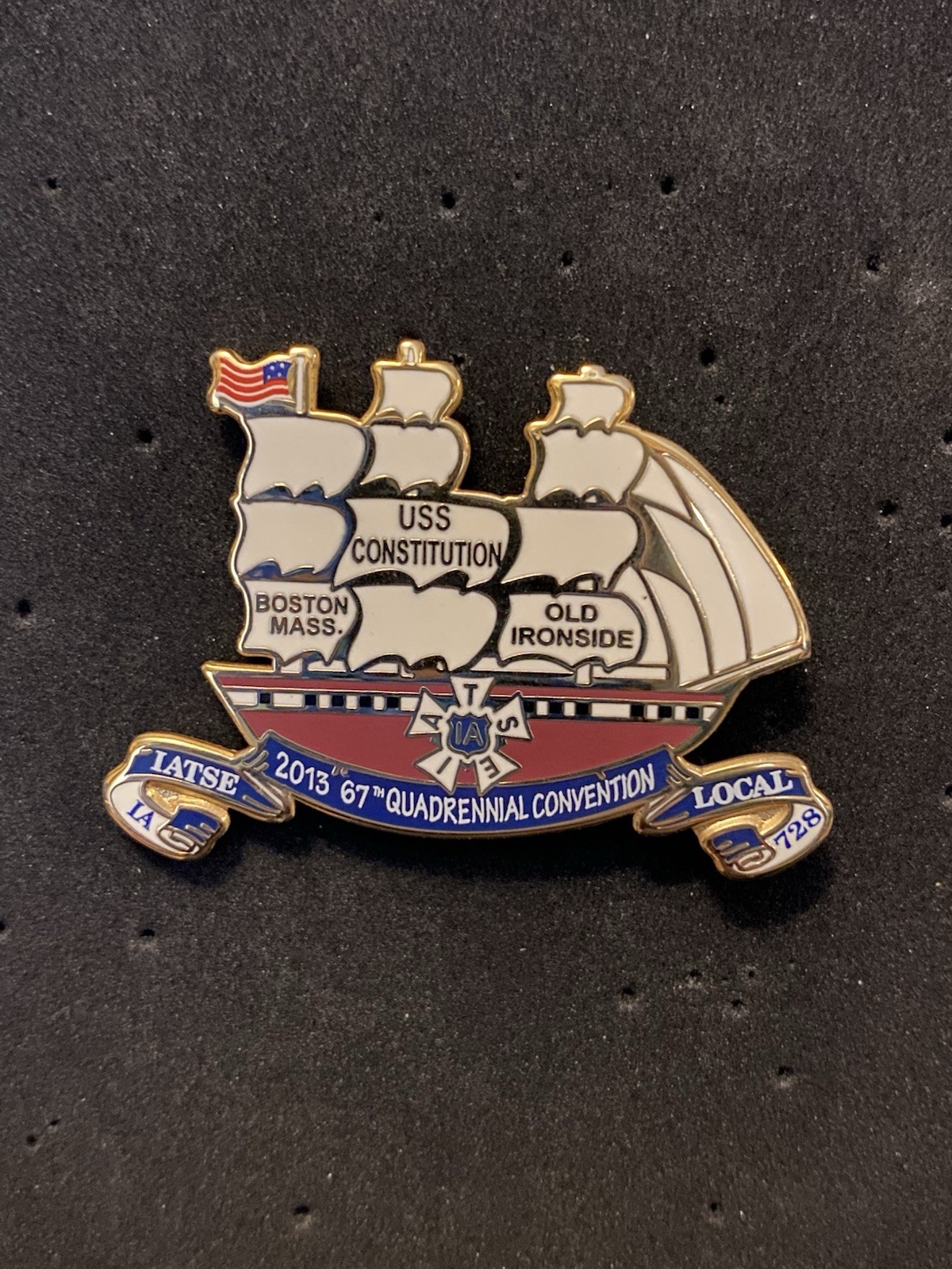 IATSE Local 727 2013 67th Quadrennial Convention Lapel Pin
