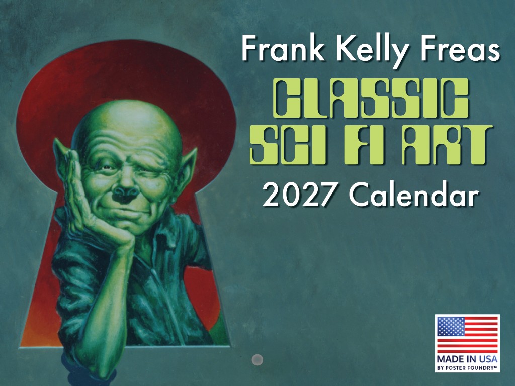 Frank Kelly Freas Sci Fi Art Calendar 2027 Monthly Scifi American Made In USA