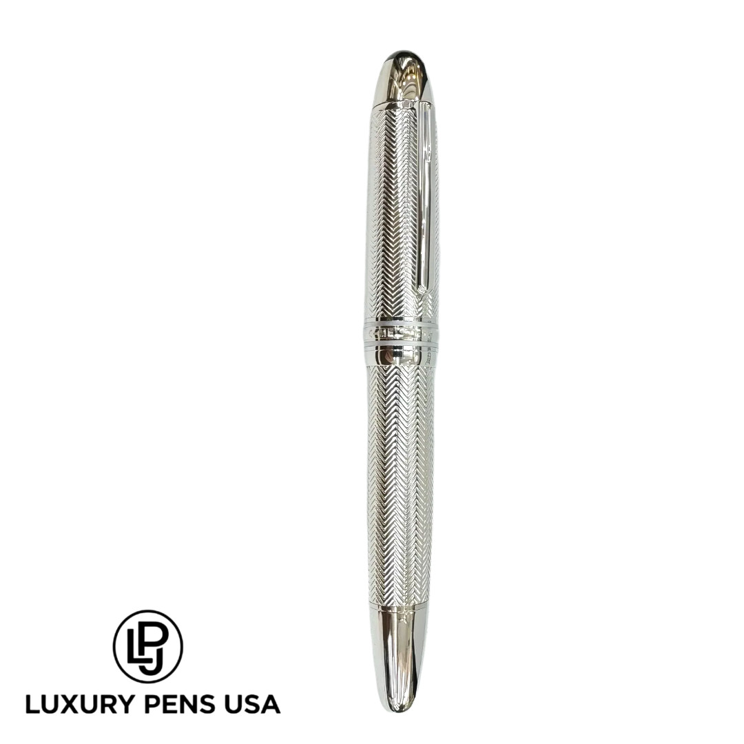 BID NEW MONTBLANC Solitaire Doue Silver Barley LeGrand Fountain Pen