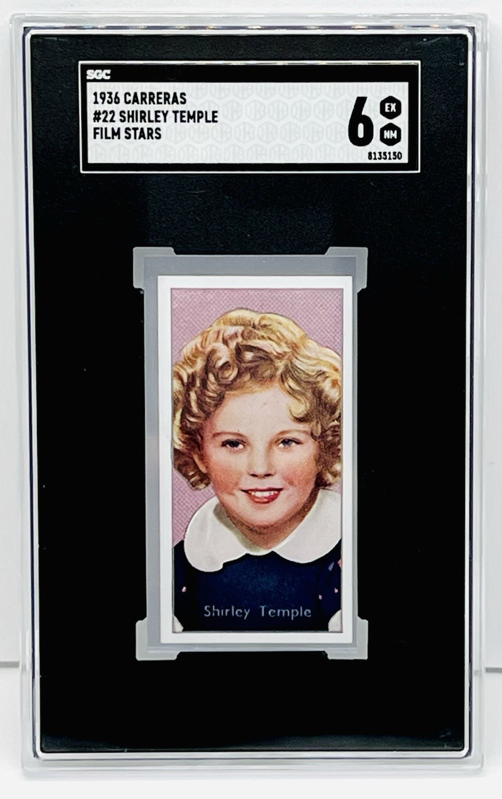 1936 Carreras #22 Shirley Temple SGC 6 EX-NM Pop 1