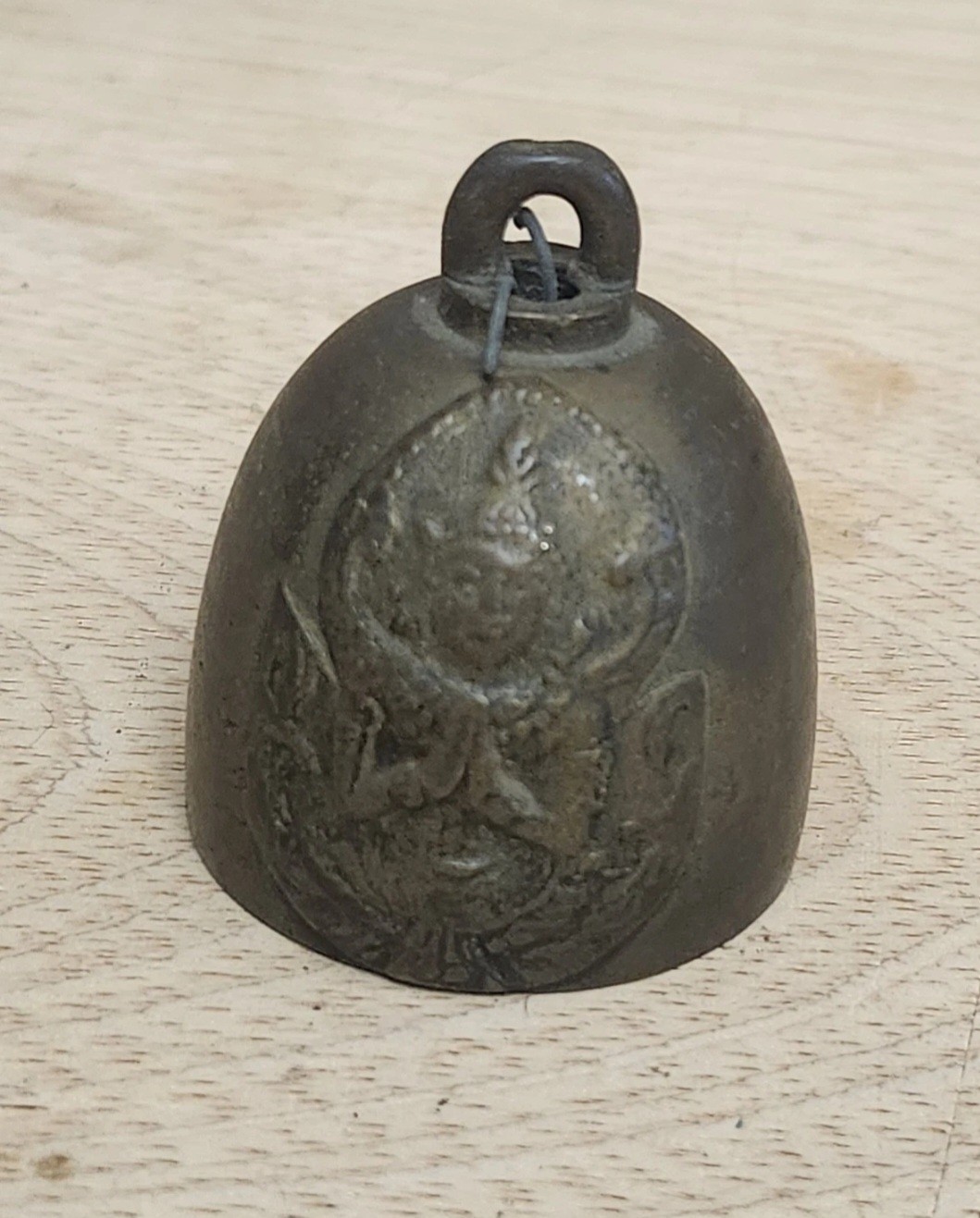 VTG Hindu Hinduism Ganesha Elephant God Brass Bell 2 Inches Tall 