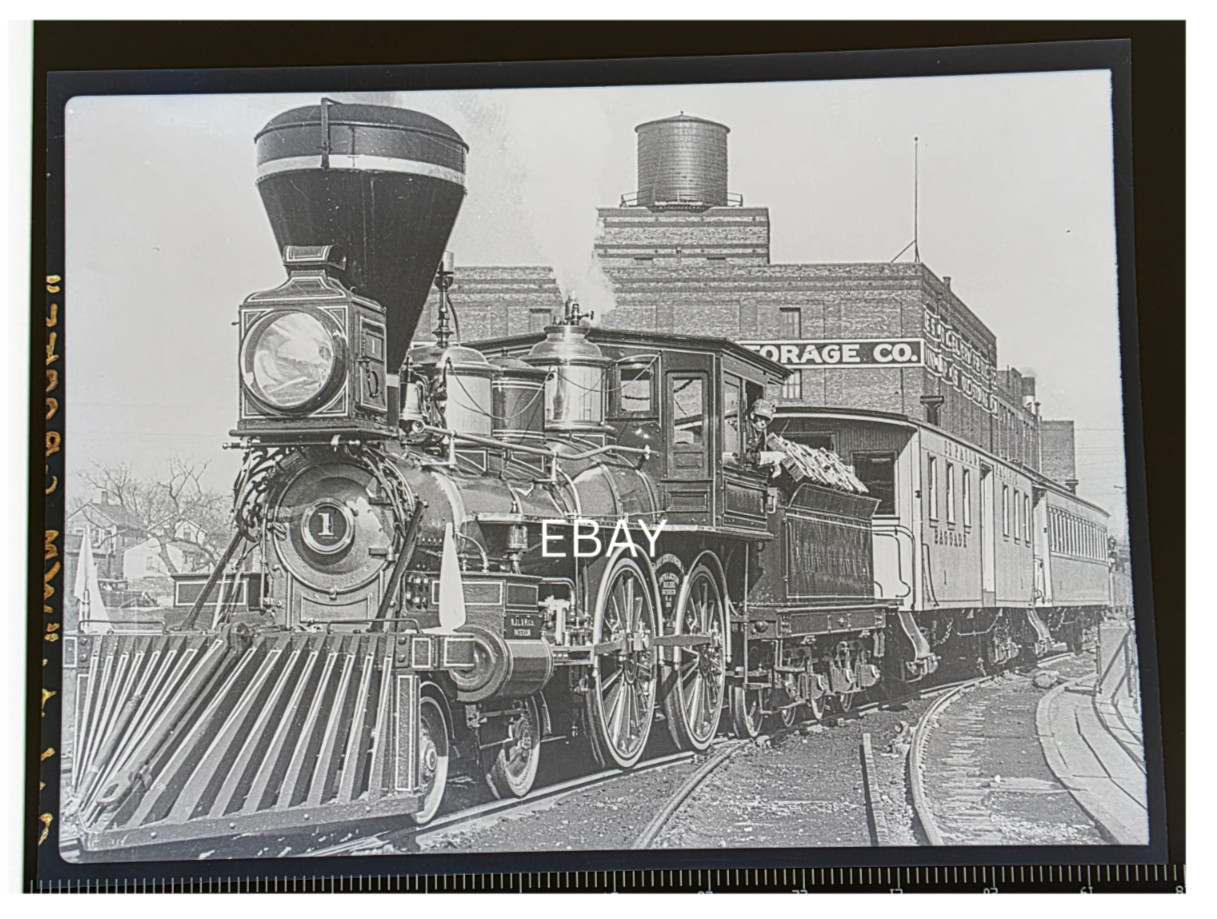 C. 1939 Great Northern No. 1 “WM Crooks” Chicago Steam Locomotive Photo Negative