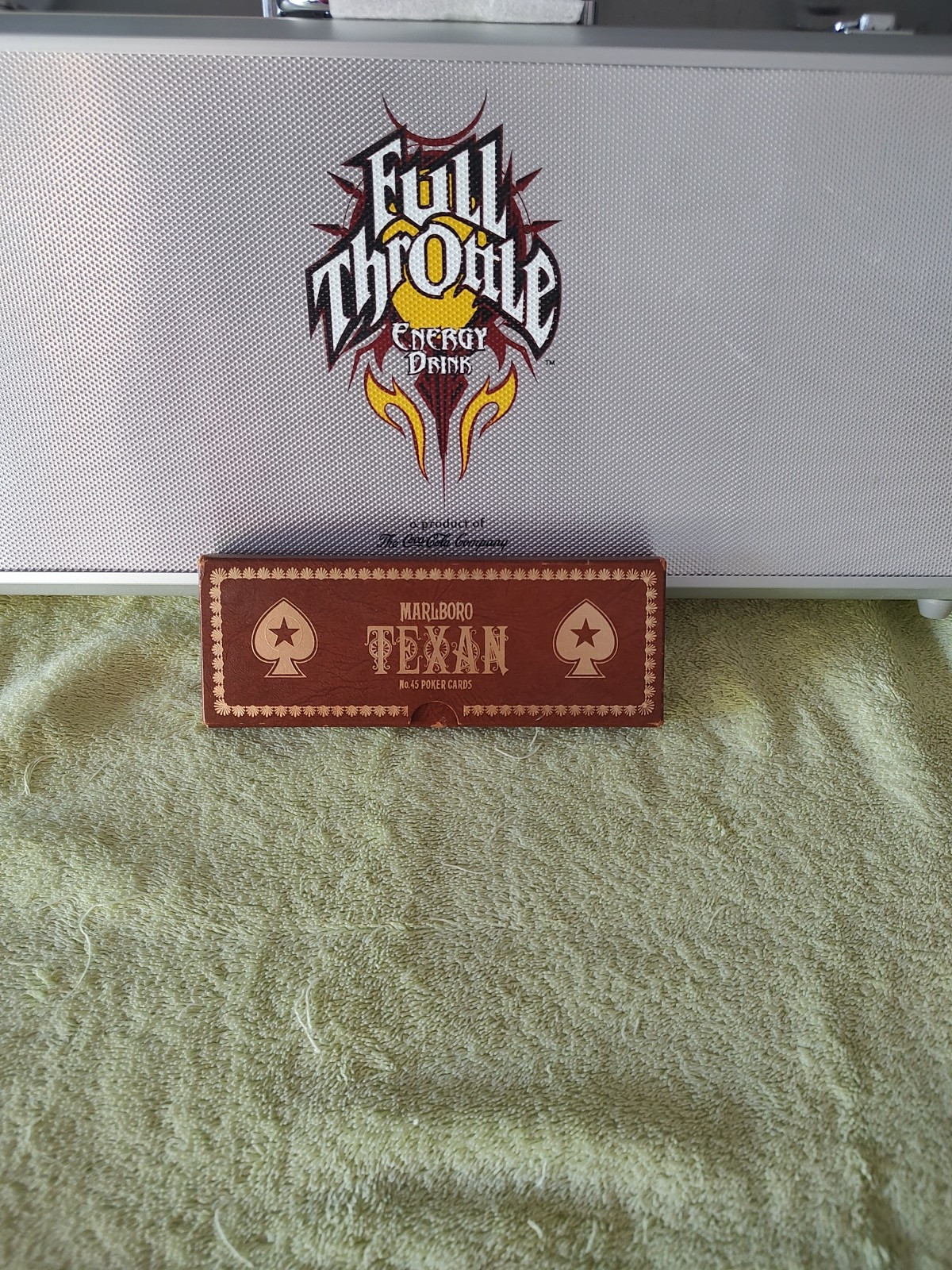 Vintage Marlboro Texan No. 45 Poker Cards and Full Throttle Poker Chips