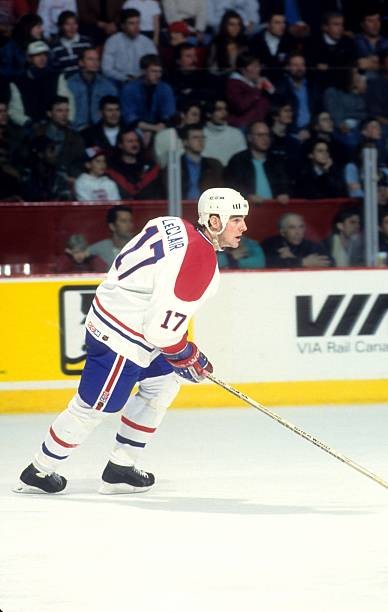John LeClair Montreal Canadiens skates on the ice at an NHL game i- Old Photo