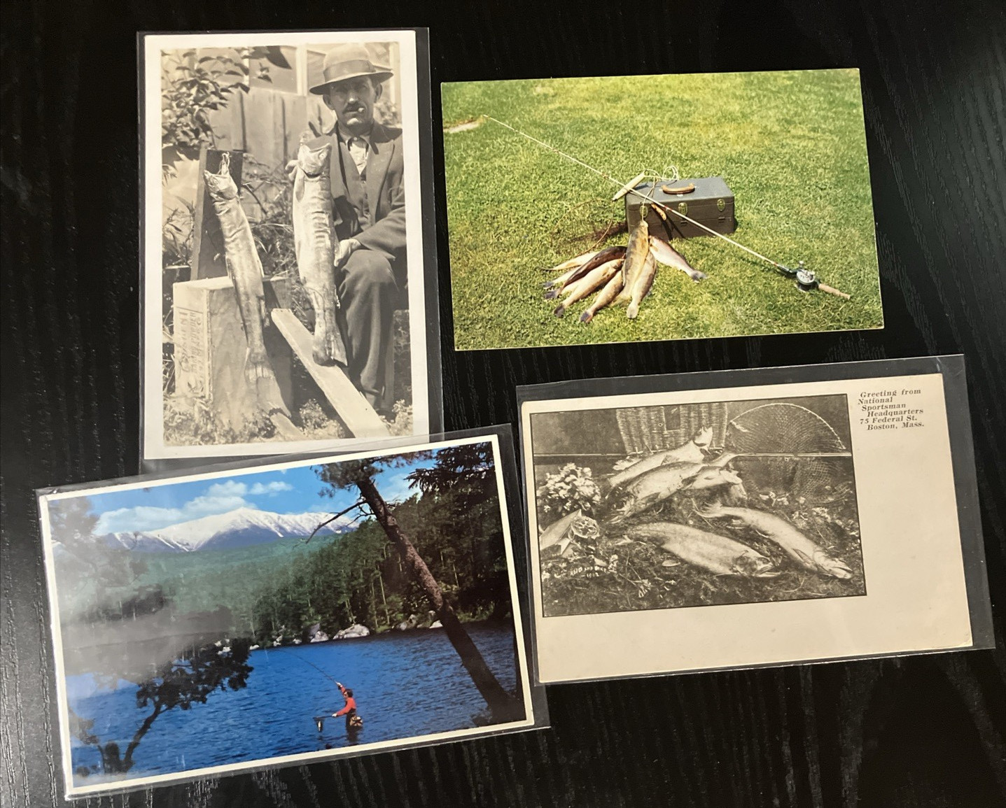 Lot 4 VTG Fishing Postcards RPPC MN Walleye Pike Muskie +Maine 1950s Souvenir F5 Lot 4 VTG Fishing Postcards RPPC MN Walleye Pike Muskie +Maine 1950s Souvenir F5
