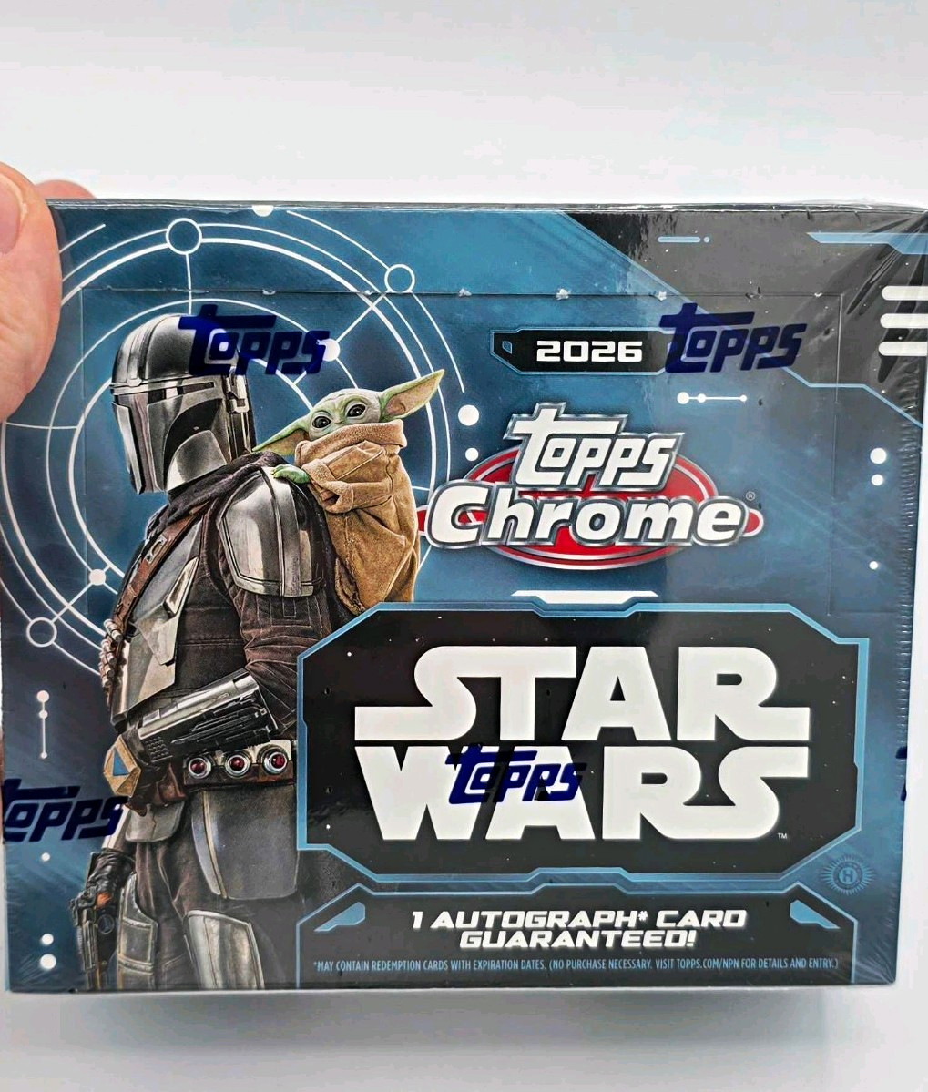 Topps 2026 Chrome Star Wars Sealed Hobby Box Autograph Guaranteed QTY