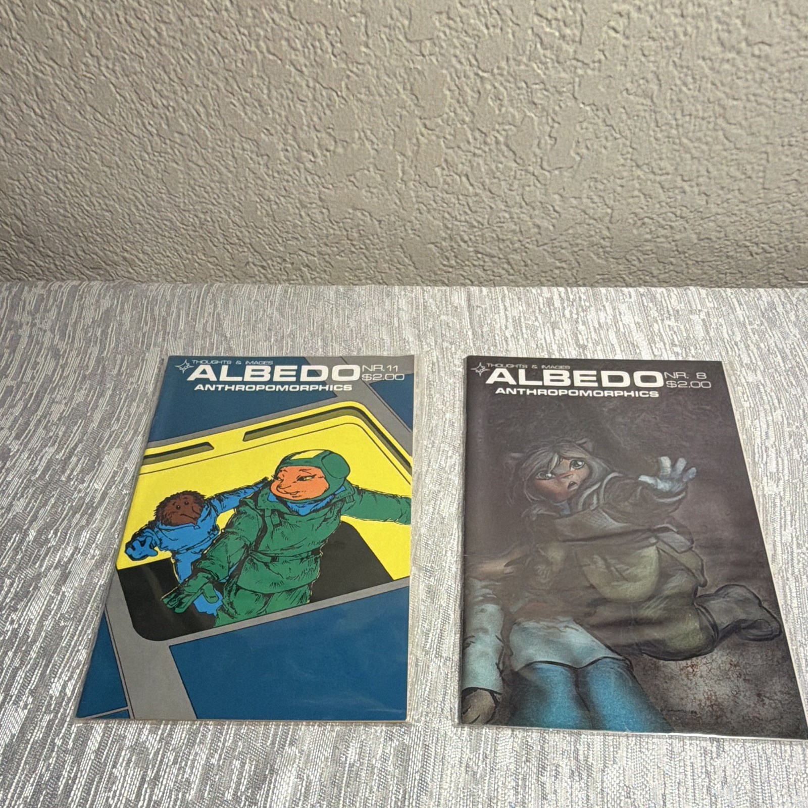 Albedo Anthropomorphics #8 & #11, Steve Gallacci, Thoughts & Images, Comic Lot Albedo Anthropomorphics #8 & #11, Steve Gallacci, Thoughts & Images, Comic Lot
