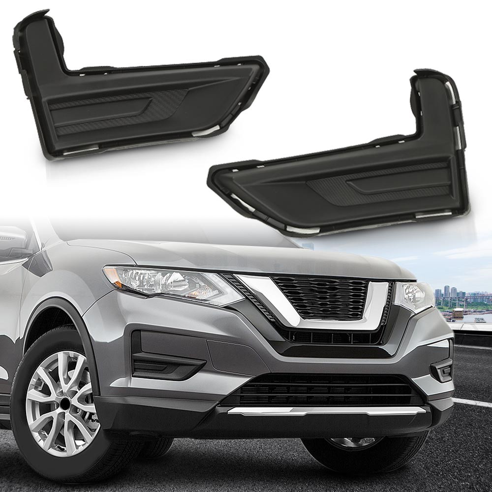 Pair Fog Light Bezel Compatible with 2019 2020 Nissan Rogue Special Edition 2017
