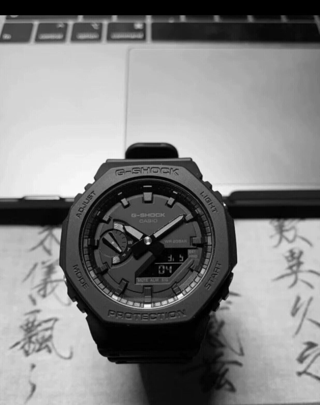Casio G-SHOCK GA2100 Black Samurai Watch Band Watch Men\'s Quartz Universal Black