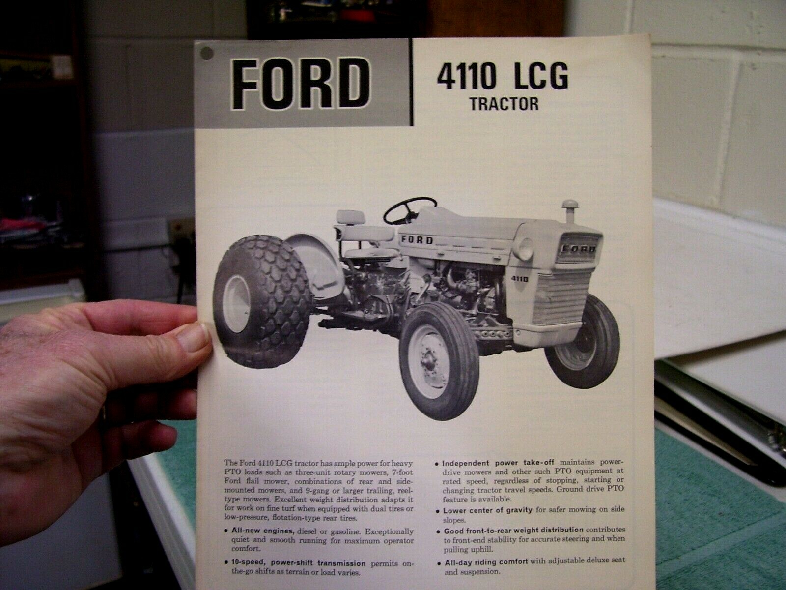 1965 Ford 4110 LCG Tractor Sales Brochure, Original
