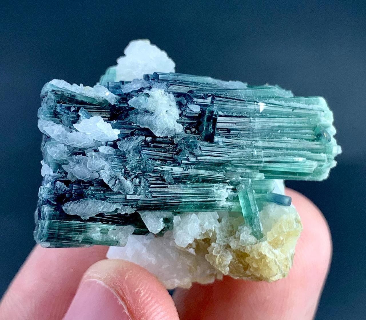 77 Carat Indicolite Tourmaline Crystal Specimen From Afghanistan 