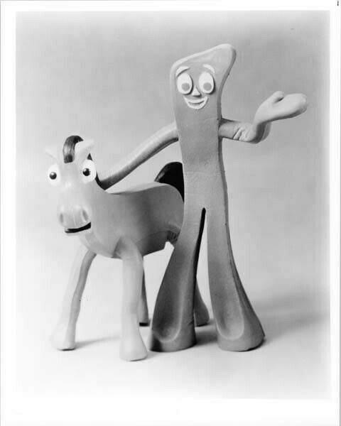 The Gumby Show TV series 8x10 inch photo Gumby & Pokey
