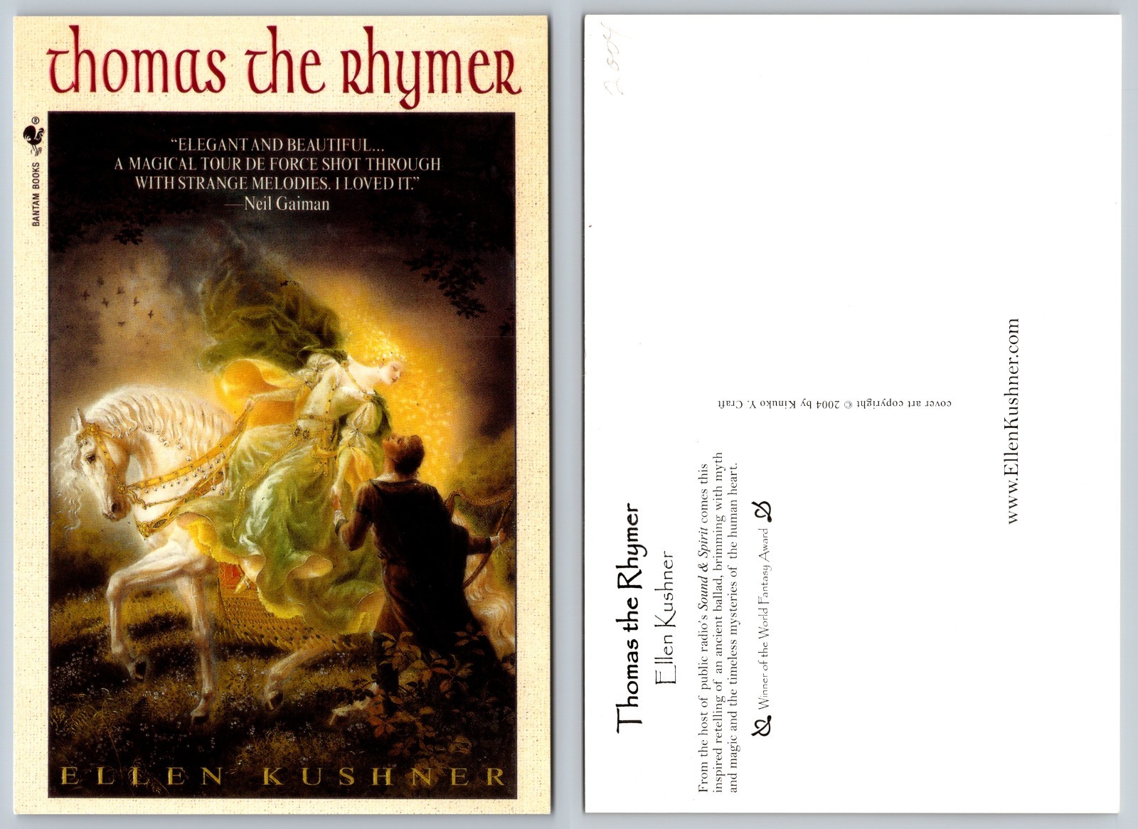Continental Thomas The Rhymer Book Cover Postcard