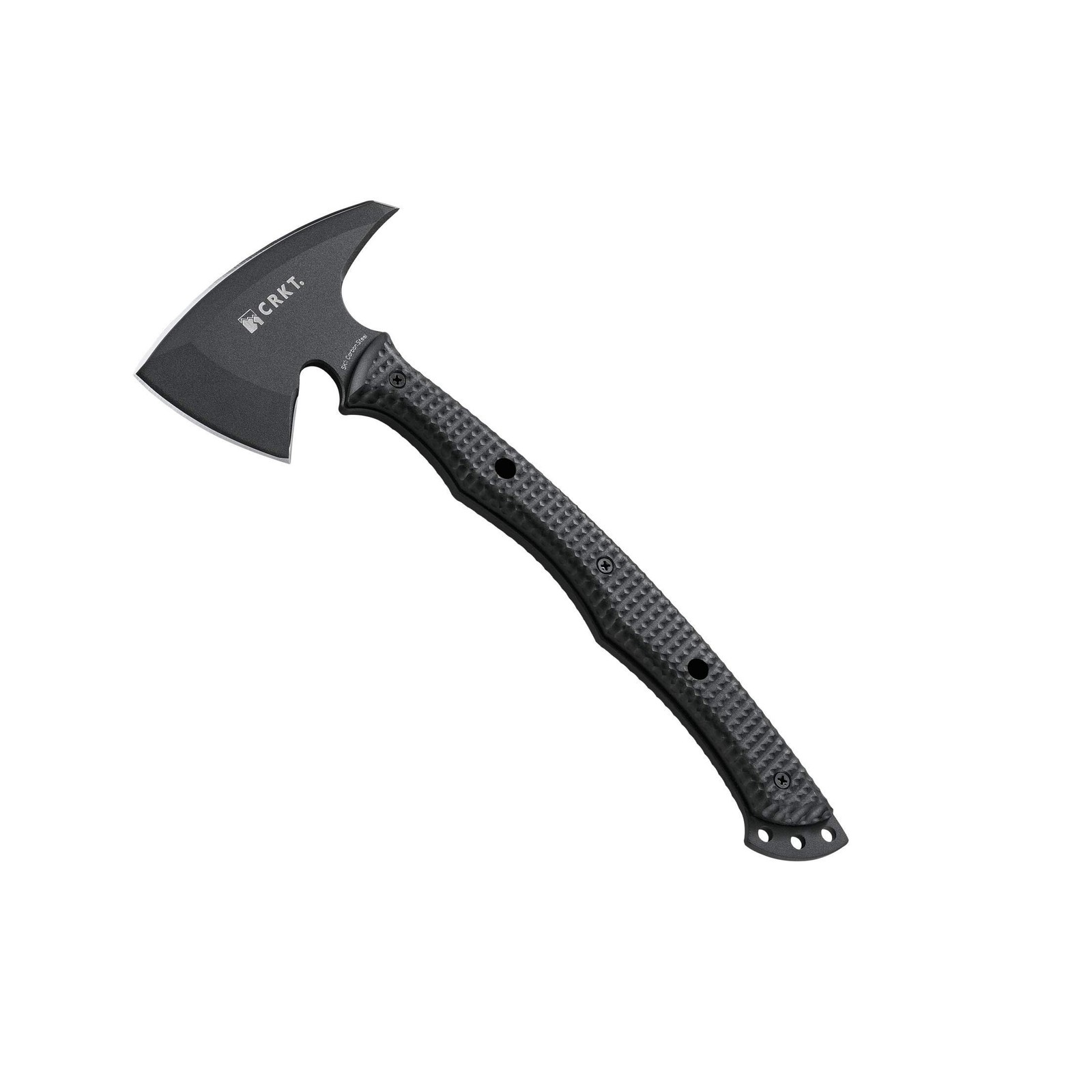 CRKT Kangee T-Hawk Outdoor Survival Black Tomahawk with Sheath: SK-5 Plain Ed...
