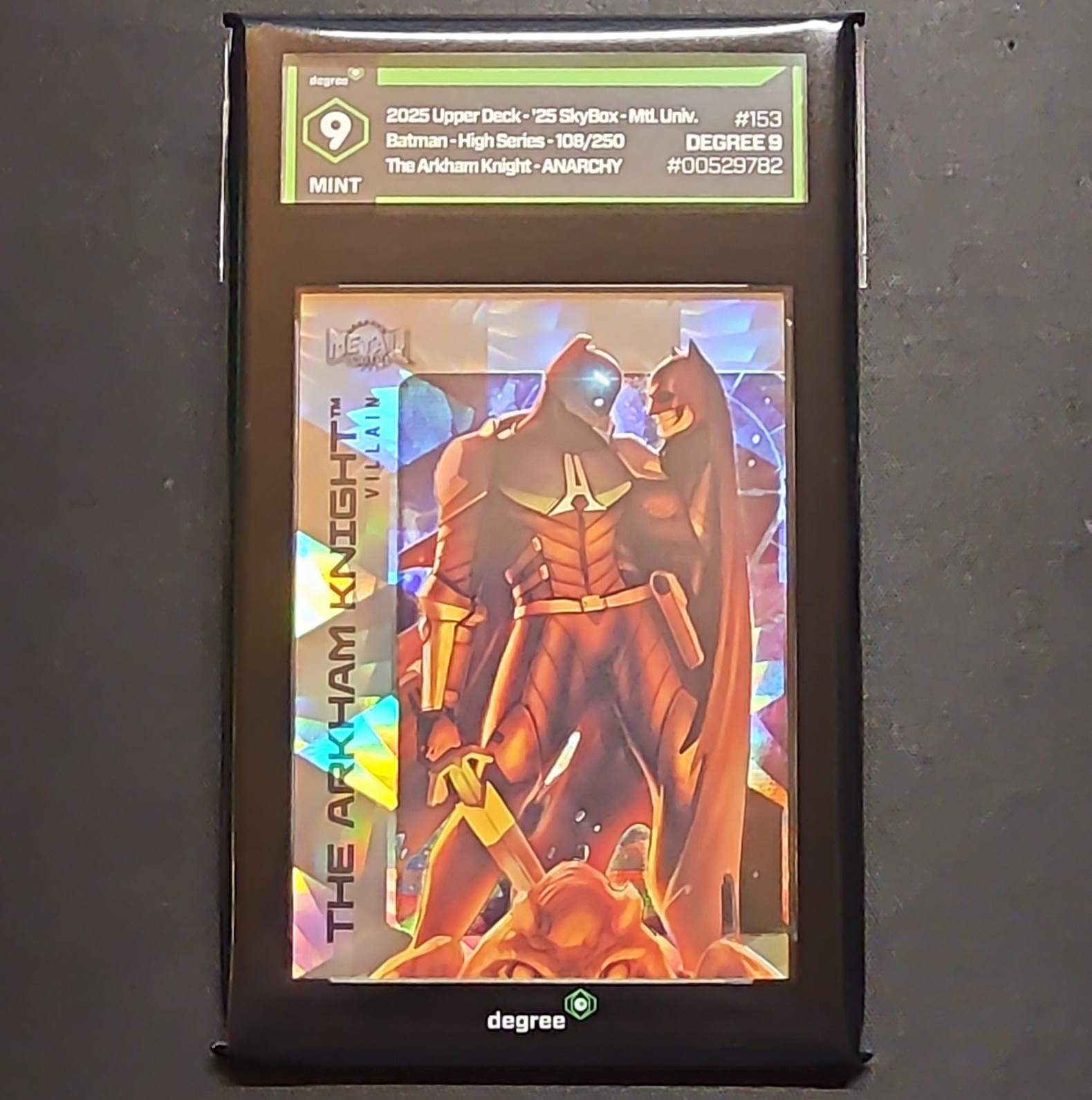 2025 Upper Deck Metal Universe Batman Arkham Knight #153 Anarchy 108/250
