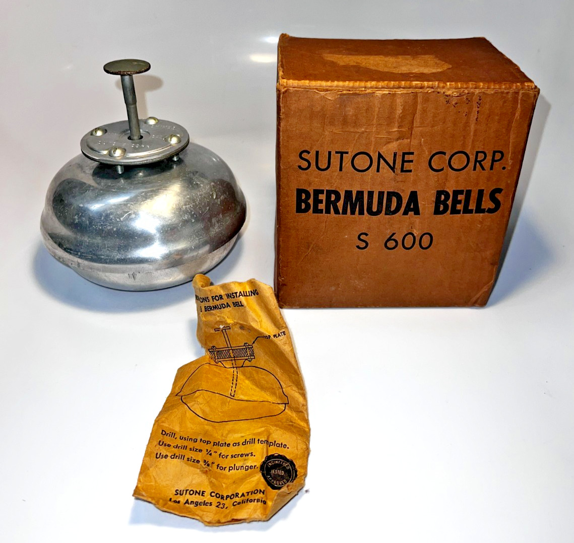 Vintage Sutone Bermuda Bells Streetcar Bell S 600 w/Box & Instructions