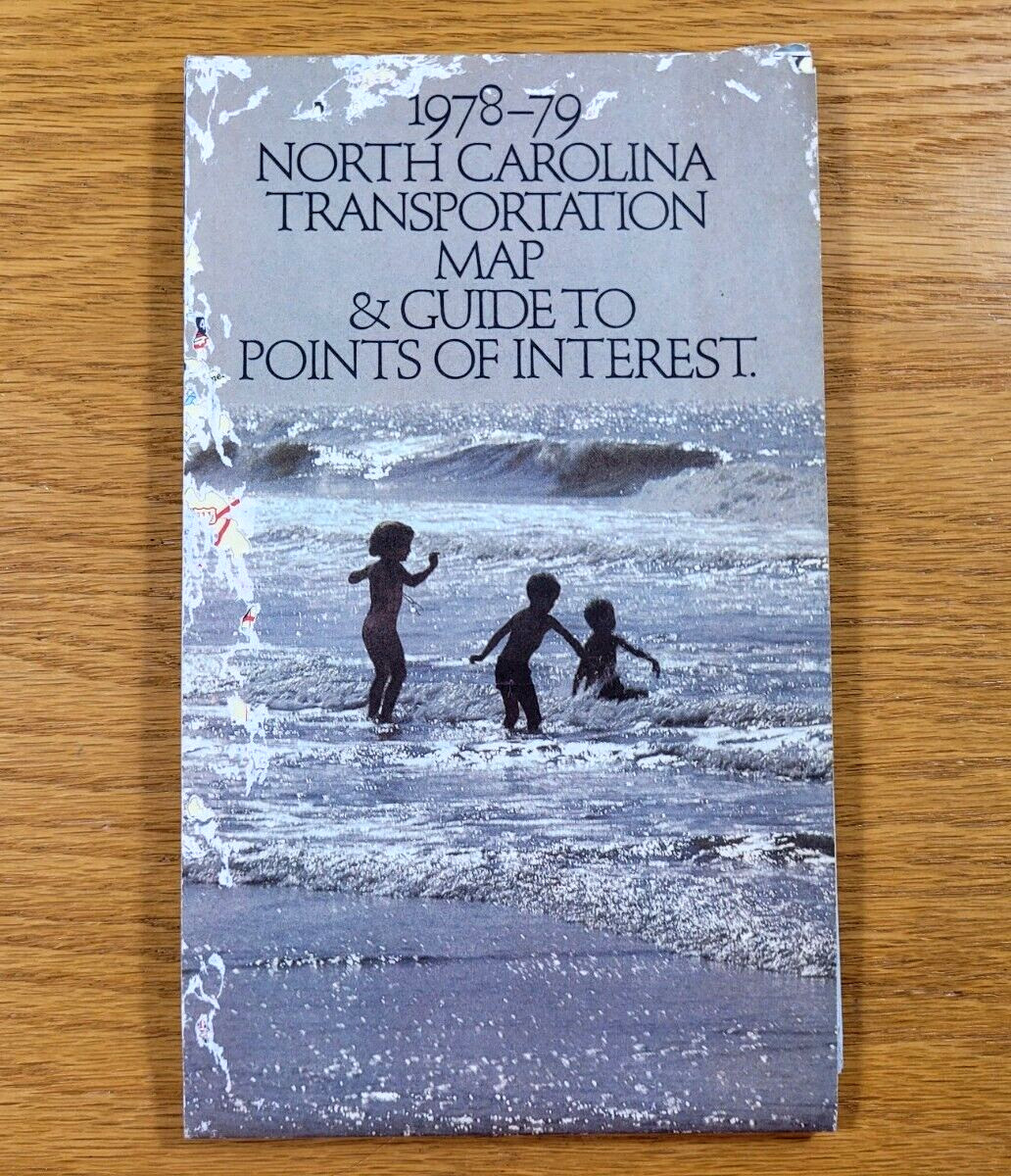 North Carolina Map Vintage 1978-79 Road State Travel Highway City Transportation