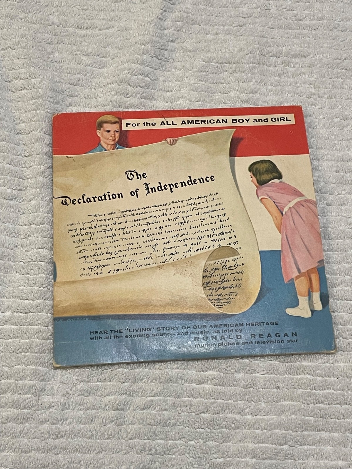 1962 Living American Stories Declaration Independence Record Ronald Regan