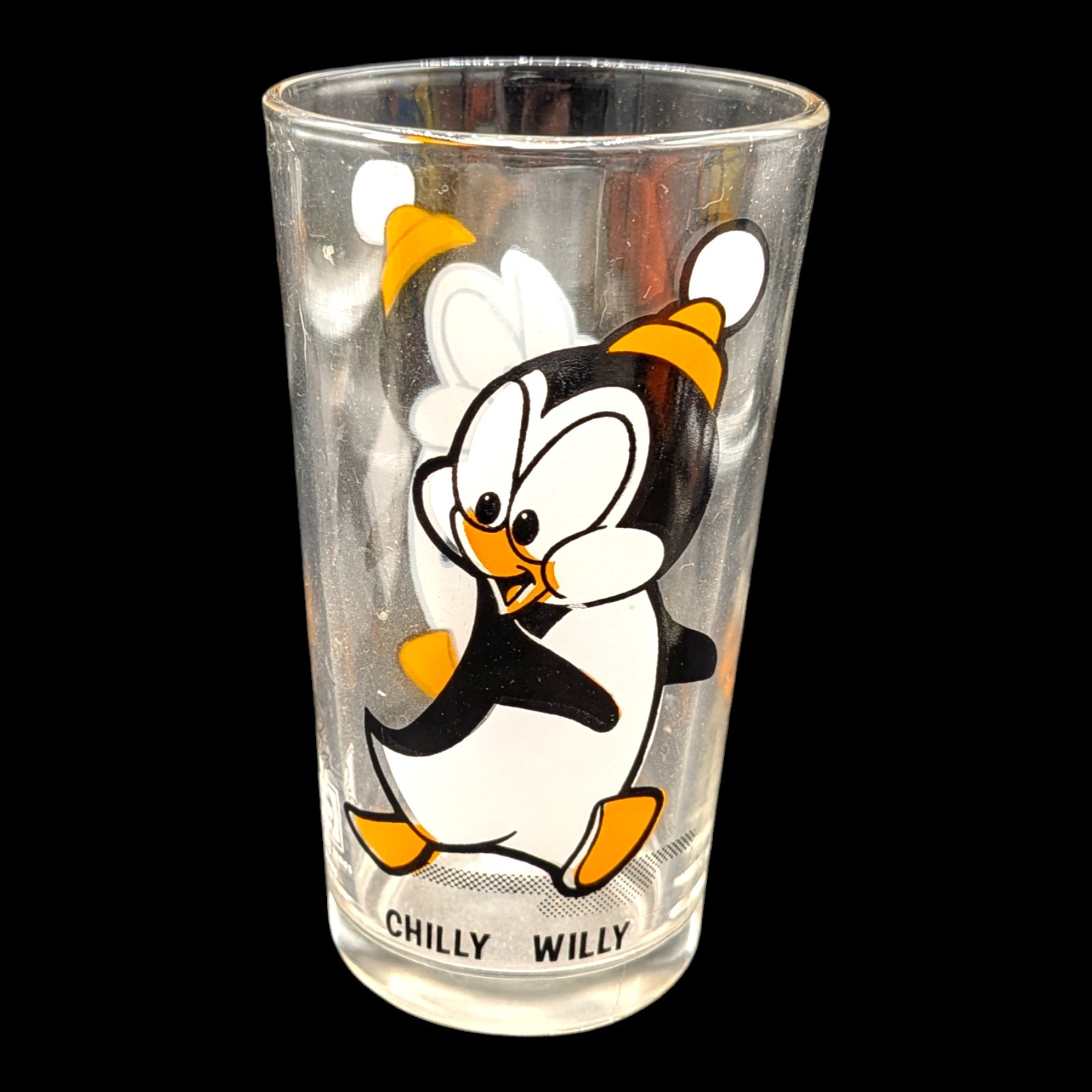Vintage 1973 Pepsi collector series Chilly Willy glass  Walter Lantz character