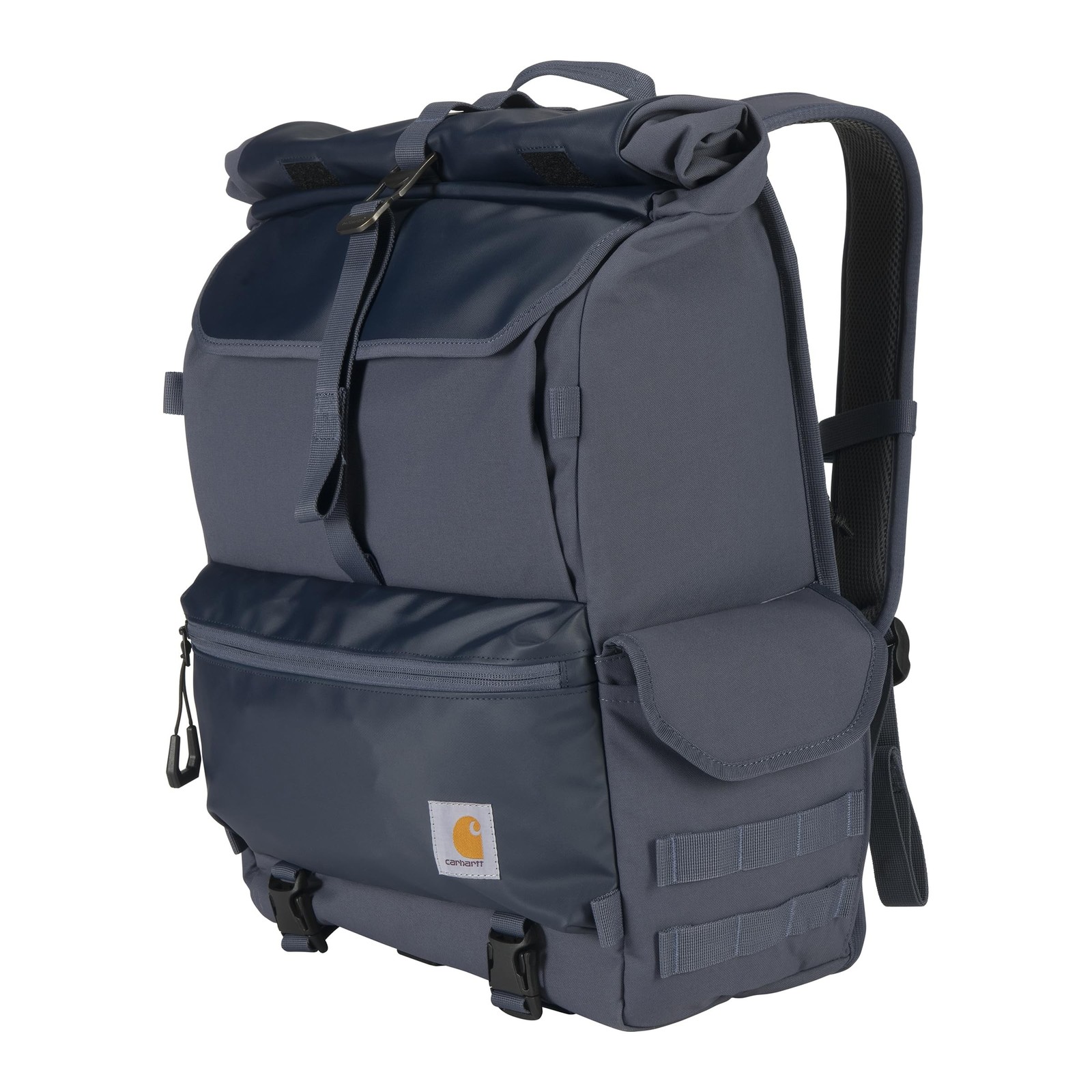 Carhartt 40L Nylon Roll Top Backpack, Heavy-Duty Water-Resistant Material W/ ...