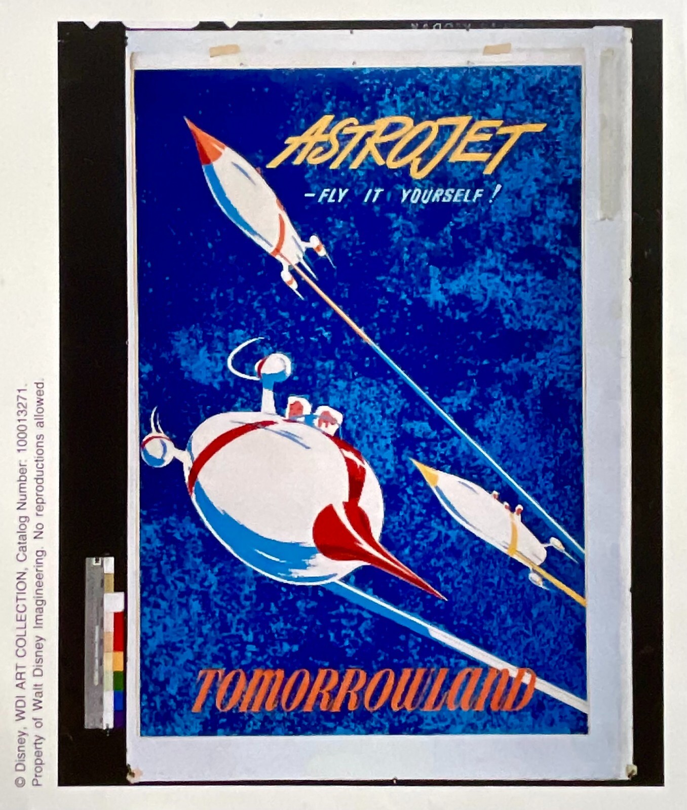 IMAGINEERING WDI Art Collection  ASTRO JET  Poster DISNEYLAND 1990s PHOTOCOPY