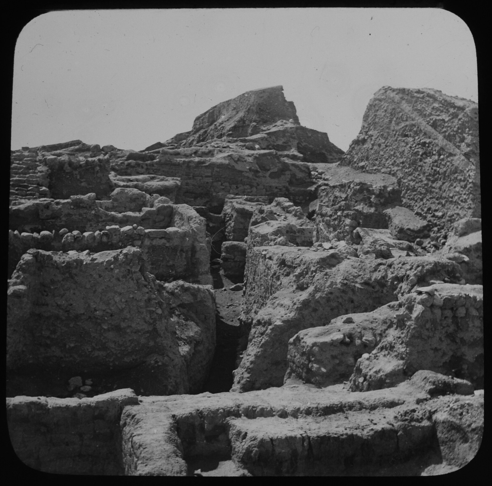 PALESTINE TRIP NO58 THE WALLS OF JERICO C1940 Magic Lantern Slide VINTAGE PHOTO