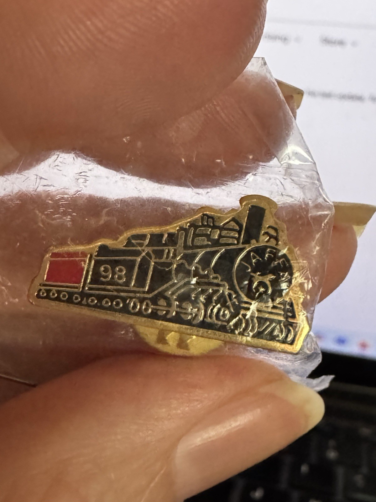 Shriners Jaffa Train Railroad Lapel Pin