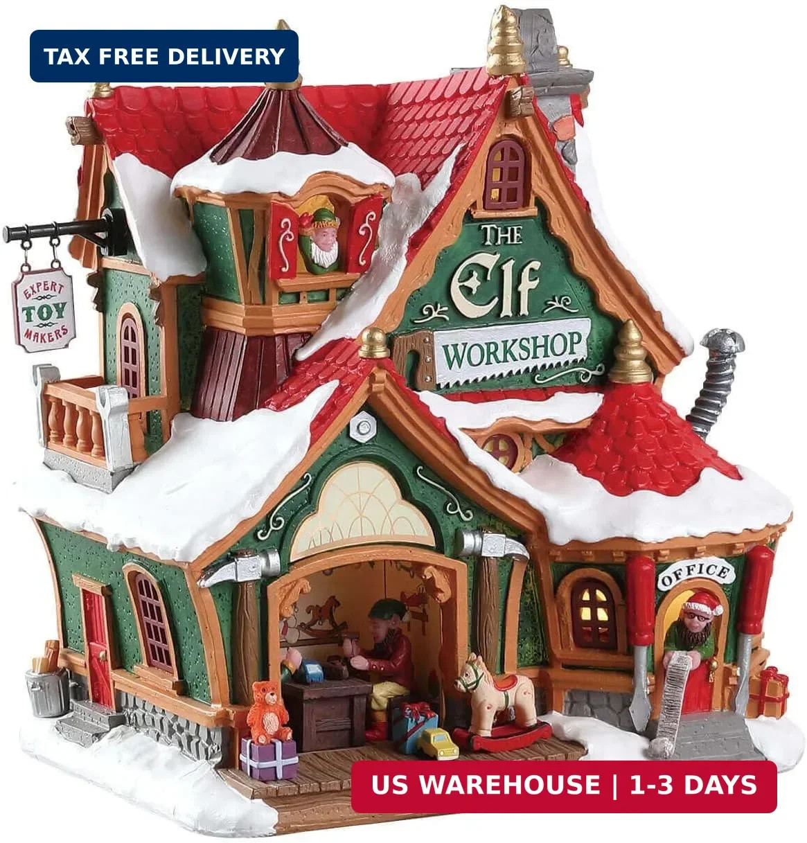 75291 Santa's Wonderland Lighted Buildings: The Elf Workshop
