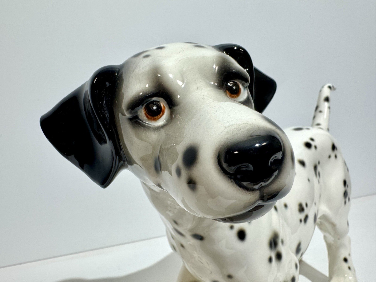 Lg Scale Goebel Germany Large Dalmatian Dog Porcelain Figurine Vintage 30 Series