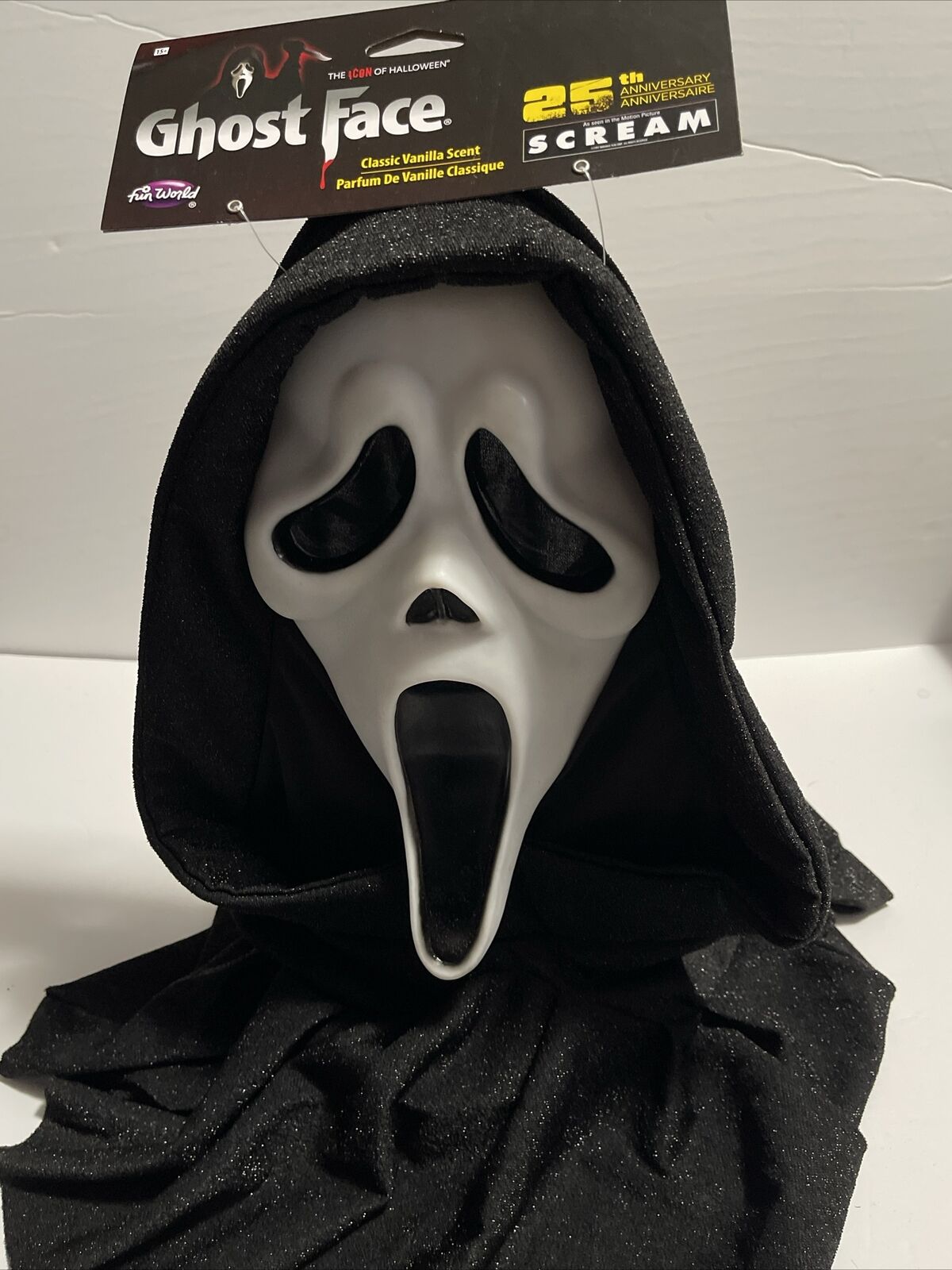 Scream Ghostface 25th Anniversary Fun World Collectors Edition Mask 