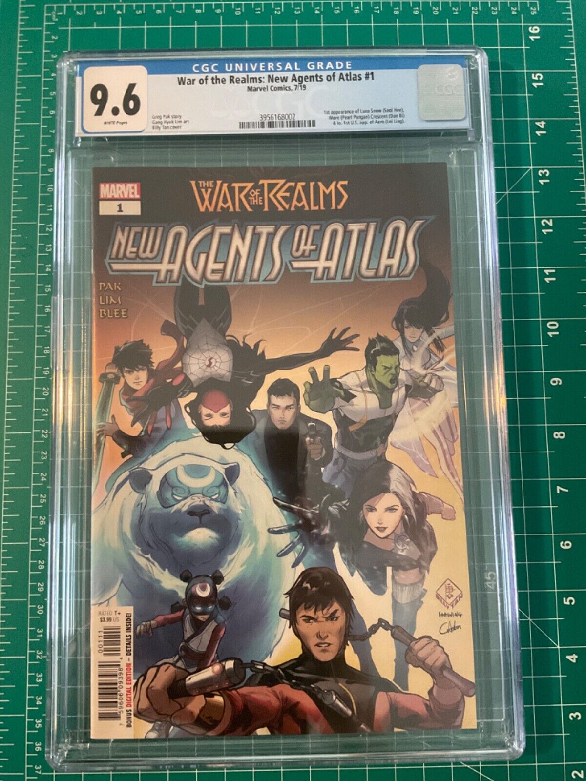 WAR OF THE REALMS NEW AGENTS OF ATLAS #1 (2019) CGC 9.6 1st APPEARANCE MARVEL