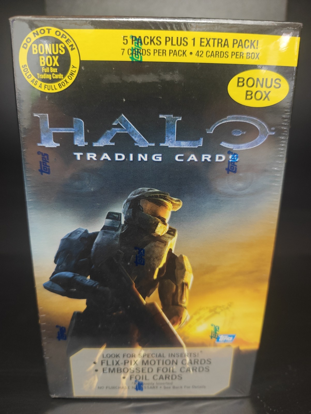 Halo 2007 Topps Blaster Box Bonus Master Chief Vintage Sealed