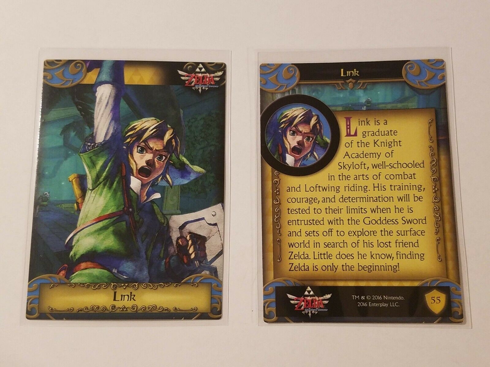 2016 The Legend of Zelda Skyward Sword Link Card #55 LOZ - Nintendo Enterplay